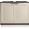 Bama Contenitore mettitutto muschio 200 litri 78x45x64h cm Bama Tortora