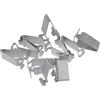 VekAuto 10 Pz Clip Pannello Rifinitura Montante B Per VW Jetta 11-23 | Materiale: Metallo, Colore: Tono Argento, Posizione: Interno, OE: 8Z0867276, Per Audi A3 2006-2013 2015-2020