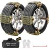 TOFFCAEA Catene da Neve 215/60 R17, Calze da Neve Omologate per Auto, Camion e SUV - 185/195/205/215/225/235/245/255/265