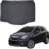 J&J AUTOMOTIVE SCOUTT Tappetino Baule su Misura per Opel Mokka/Mokka X 2012-2020, Nero, Antiscivolo, Bordo Alto, per Tutte le Stagioni