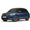 JinsenTGG Copertura Auto Telone Impermeabile Sostituzione per VW Tiguan (SWB) 2007-2018/2016-2024, Cotone Spunlace Mezzo Garage, Copertura Antivento per Tutte le Stagioni, Resistente ai raggi UV