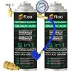 INfloo 2x INfloo Quick A/C 5in1 - (Gas R1234yf + Olio + Sigillante + UV + Essiccante) + Tubo con Manometro + Adattatore YF + Guanti | Per Climatizzatori Auto dal 2017