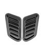 MXYUANHANG 2 Pezzi Presa d'Aria Decorativa per Ford Puma Puma ST Puma ST-Line X 2020-2024, Copertura Ventilazione Cofano Adesivo Trim Decorazione Esterna Moderno,Carbon Fiber Black
