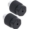 Briny River 2X M12x1.5 Valvola di servizio aria condizionata maschio alto lato AC Charge Port Valve con tappi MT0105, 800-955