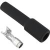 OTOTEC Terminale Per Cappuccio Candela Dritto Non Soppresso Per Cablaggio Di Collegamento 66x10x7mm