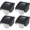 Briny River 4 Pezzi Pulsante Interruttore Regolatore Alzacristalli Auto Parte Di Ricambio 61318381514 Compatibile Con BMW X5 E53 Compatibile Con BMW Serie 3 E46 E90