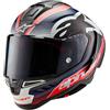 Alpinestars Supertech R10 Team Carbon Casco, nero/rosso/blu, M (57/58)