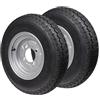 trailer parts4u Ruota completa rimorchio 4.50 10 400 kg foro centrale 85 mm cerchio 4x115 pneumatico cerchio francese foro 3.50B x 10 H2 ET 0 (1)