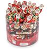 Riegelein Babbo Natale massiccio in scatola, 525 g (70 pz.), cioccolato al latte equo e solidale, confezionato singolarmente, ideale per calendario dell'Avvento, Nicola e Natale, cioccolato piccolo