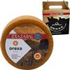 THE BASQUE gourmet - Formaggio stagionato di pecora affumicato - Formaggio spagnolo D.O.P. Idiazabal - Latte crudo - In confezione regalo con manico - Specialità dei Paesi Baschi (1,6 Kg, Affumicato)