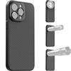 APEXEL Custodia per Telefono con Obiettivo Filettato da 17 mm Compatibile con iPhone 15 Pro Max, Compatibile con Tutti gli Obiettivi Teleobiettivo e Macro, Passo 0,75 mm, Custodia per Telefono Nera