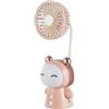 Pomoflexi Ventilatore Portatile A Batteria Ricaricabile per Tavolo, Studio e Scrivania con Luce LED.