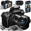 FARCODLE Fotocamere Digitali 8K per Fotografia, WiFi 64MP Vlogging Camera per YouTube, 4 Pollici Touch Screen Fotocamera da Viaggio con Doppio Lente, Auto Focu, Zoom Digitale 16X, Batterie 3000mAh, Scheda 32GB