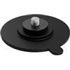 MURYE Supporto a ventosa per action camera in lega di alluminio resistente 1/4 vite maschio Base adesiva sicura per multi superfici Supporto adesivo di stabilità per vetro