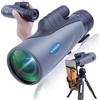 NEYLANG Telescopio Monoculare, 10-30X50 Zoom HD Monoculare, FMC BAK4 Prisma Telescopio Monoculare Ad Alta Potenza con Cinghia Portatile Adattatore Telefono per Bird Watching Caccia Campeggio (BLACK)