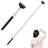 Funalix Grattaschiena, Grattaschiena Telescopico in Acciaio Inossidabile, Portatile e Regolabile per Uso in Casa, in Viaggio e in Ufficio (Nero)
