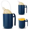 Tutamaz Tazza con beccuccio per anziani, 3 in 1, per adulti, 400 ml, a prova di perdite, per anziani e adulti