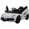Macchina Elettrica per Bambini 12V con Licenza Lamborghini Aventador SVJ Small Bianca