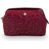 Pip Studio Cosmetic Purse XL Velvet Quiltey Days Red