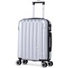 1990s Valigia da cabina in policarbonato 55x40x20cm (40L) - 20 pollici, grigio, 55cm, Valigie e trolley
