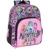 safta MONSTER HIGH DRAMA - Zaino per bambini, ideale per bambini di diverse età, comodo e versatile, qualità e resistenza, 28 x 10 x 34 cm, multicolore, M, Casual