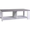 Composad | Tavolino da Salotto della Linea ADOR'A, Tavolino Soggiorno Moderno ed Elegante, Tavolino da caffè, (LxAxP) 120x40x60 cm, Grigio Cemento e Bianco, Made in Italy