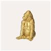 KeyHome Store Gorilla Dorato in Resina H.23x16x13 cm