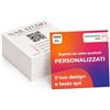 Cimpress Biglietti da visita personalizzati, logo o testo, 65 × 65 mm, 1000 Pezzi | Cartoncino premium 324 g/m², stampa fronte/retro, finitura opaca, ideale per networking, branding ed etichette prodotto