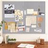 EYERIYO Bacheca in feltro grande grigio chiaro di luna, autoadesiva | 90 x 60 cm, moderna, spessore 0,9 cm, in sughero, per ufficio, cucina, cameretta dei bambini