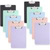 Kufeiper 10 Pezzi Portablocco A4, Lavagna Colorata In 5 Colori Con Clip In Metallo, Cartella Portablocco In Plastica Lavagna A4 Adatta Per Ufficio, Scuola, Menu - 31,3x22,6cm
