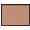 U Brands Cork Bulletin Board, 23x17, Black Aluminum Frame, Industrial Grade Pinning Surface
