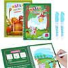 OSDUE Libro da Colorare ad Acqua 2 Pezzi con 2 penne magiche per in Viaggio | Libro Magico ad Acqua da Colorare riutilizzabili Facile da trasportare perRagazzi Ragazze Bambini Dai 3 Anni +