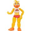 Jazwares Five Nights at Freddys Toy Chica - Figura articolata da 12,7 cm, con funzione Jumpscare e occhi che si illuminano al buio