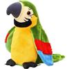 Suyamir Pappagallo Parlante per Bambini Parla Parlando Record,peluche parlante.Giocattolo Peluche che Riproduce la Voce Ripete Quello Che Dici. Regalo per Bambini e Neonati (VERDE)