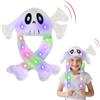 Hifot LED Halloween Cappello Orecchie Che si Muovono, Peluche Cappello con Orecchie Che Si Muovono, Luminoso Cappelli Animali Cappelli Divertenti per Bambino Adulti Halloween Costumi Festa Cosplay Regalo