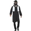 SMIFFYS Costume Rabbino, nero, con giacca, sciarpa, cappello e barba