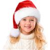 WEINIBAO Rosso Cappello Babbo Natale, Cappellini Natale Adulti, Berretto Natalizio, Cappello Natales per Donna e Uomo, Cappelli Natalizi, Cappellini Babbo Natales per Feste di Natalizi, Capodanno