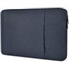 CaseBuy Custodia per monitor portatile da 18,5 pollici, custodia protettiva imbottita antiurto con tasca per accessori, borsa impermeabile per display per computer da 18 a 18,5 pollici, blu navy