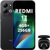 XIAOMI REDMI 17,Smartphone 4G+256GB,Helio G91-Ultra processore,display da 6,9 120Hz,Batteria da 7500mAh,Doppia fotocamera posteriore 50MP,Nero,incluso cuffie smart incluse nero