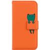 Norn Custodia per Xiaomi Redmi Note 9T,Flip Cover in pell PU Simpatico Cartone Animato con Portafoglio Caso,con Supporto Stand,Antiurto con Slot per schede,Magnetica a scatta,Arancia