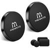 MENNYO Calamita per Cellulare Auto, Set di 2 Supporto Telefono Auto con Placche Metallo Incollato al Cruscotto | Wall Supporti Cellulari Auto Compatibile con iPhone Samsung Galaxy/Note Huawei ecc.