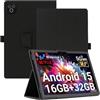 AKNICI Custodia Cover per Laptok LAPKB1004L-01 Tablet 10 Pollici, Pelle PU Cover Custodia Protettiva con Cinghia di Sicurezza e Magnete e Funzione di Supporto