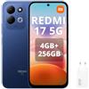 XIAOMI REDMI 17 5G Smartphone 4G+256GB,Helio G91-Ultra processore,display da 6,9 120Hz,Batteria da 7500mAh,Doppia fotocamera posteriore 50MP,Blu,Con caricatore da 45W