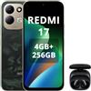 XIAOMI REDMI 17,Smartphone 4G+256GB,Helio G91-Ultra processore,display da 6,9 120Hz,Batteria da 7500mAh,Doppia fotocamera posteriore 50MP,Verde,incluso cuffie smart incluse nero
