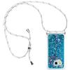 HongMan Custodia Per Cellulare Con Corda Per Samsung Galaxy A3 2017 A320, Liquido Sabbie Mobili Bumper Case TPU Cover Con Collana Practical Stylish/Necklace Cordoncino Cordino Case