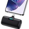 Feob Mini Power Bank USB C 5500mAh, 15W PD 3.0A Carica Rapida Caricabatterie Portatile Compatta e Carino Powerbank Batteria Esterna con LED Display per iPhone 17/16/15, Samsung, Note, Huawei ecc