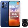 XIAOMI REDMI 17 5G Smartphone 4G+256GB,Helio G91-Ultra processore,display da 6,9 120Hz,Batteria da 7500mAh,Doppia fotocamera posteriore 50MP,Blu,incluso cuffie smart incluse nero