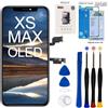 EFaith Kit di riparazione per iPhone Xs Max, schermo OLED da 6,5 pollici Full HD, touch screen 3D, kit di riparazione con adesivo impermeabile, strumenti, vetro temperato