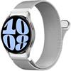 Issinlky No Gap cinturino per Galaxy Watch 7, Solido acciaio inossidabile metallo cinturino per Galaxy Watch 7/FE/6/5/4 40mm 44mm/Watch 6 Classic 43mm 47mm/Watch 5 Pro/Watch 4 Classic 42mm 46mm