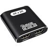 blicadijo Splitter HDMI 1 in 2 Out 4K60Hz Alluminio HDCP1.4 3D 1080P per 2 monitor | Plug&Play, Alluminio, HDCP1.4, 3D, UHD, 1080P, comp.TV/monitor/proiettore/giochi, solo mirror (no esteso)
